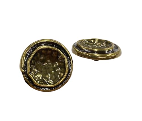 Metallknöpfe 15 mm bis 23 mm, 6 Stück, Farbe 1, 23 mm, 6 Stück von Nuheekg