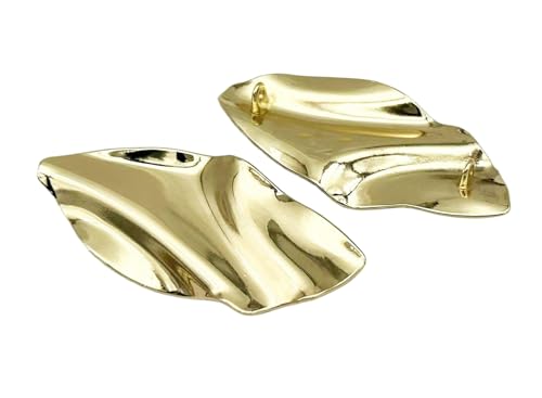 Metallknöpfe in Blattform, 28 mm und 40 mm (Farbe 2, 40 mm, 8 Stück), 8 Stück von Nuheekg