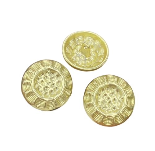 Metallknöpfe mit Blumenmuster, 15 mm bis 23 mm, 6 Stück, Farbe 1, 18 mm, 6 Stück Metallknöpfe mit Blumenmuster, 15 mm bis 23 mm, 6 Stück, Farbe 1, 18 mm, 6 Stück von Nuheekg