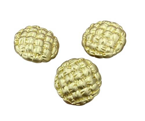 Metallknöpfe mit Gitterknoten, 15 mm bis 23 mm, 6 Stück, Farbe 2, 15 mm, 6 Stück von Nuheekg