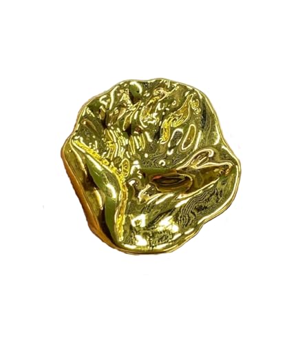 Metallknöpfe mit Rüschen, 17 mm, 20 mm, 23 mm, 38 mm (Farbe 1, 17 mm, 6 Stück) von Nuheekg