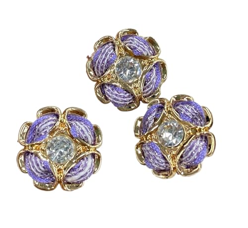 Metallknöpfe mit Schnur, handgefertigt, 18 mm/23 mm, 6 Stück, Farbe 1, 18 mm, 6 Stück Metallknöpfe mit Schnur, handgefertigt, 18 mm/23 mm, 6 Stück, Farbe 1, 18 mm, 6 Stück von Nuheekg