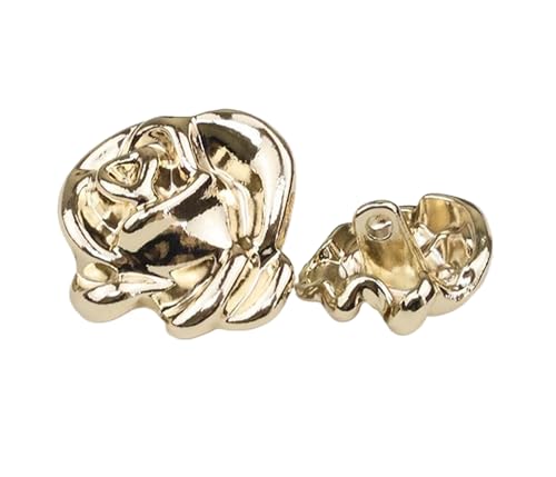 Metallknöpfe mit unregelmäßiger Blume, 12 mm/18 mm/23 mm, Farbe 2, 23 mm, 6 Stück Metallknöpfe mit unregelmäßiger Blume, 12 mm/18 mm/23 mm, Farbe 2, 23 mm, 6 Stück von Nuheekg