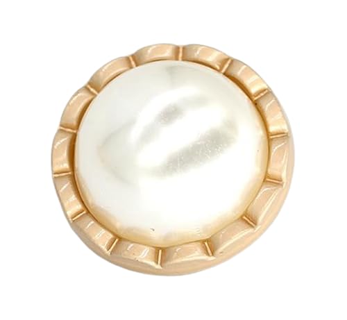 Perlen-Metallknöpfe, 15 mm - 25 mm, zum Basteln und Nähen, 6 Stück (Farbe 1, 15 mm, 6 Stück) von Nuheekg