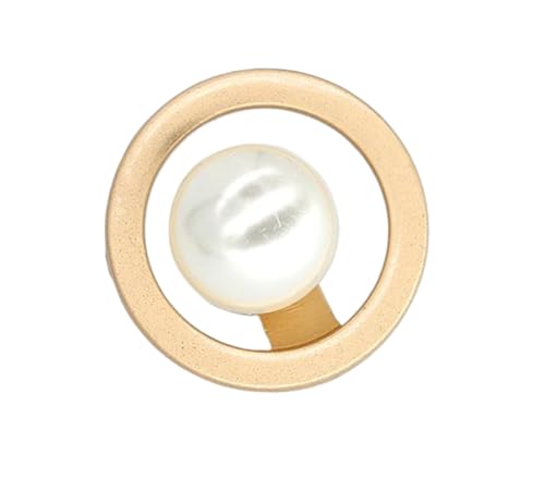 Perlen-Metallknöpfe, 15 mm - 25 mm, zum Basteln und Nähen, 6 Stück (Farbe 4, 18 mm, 6 Stück) von Nuheekg
