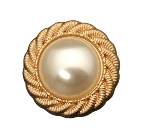 Perlen-Metallknöpfe zum Basteln und Nähen, 15 mm - 25 mm, 6 Stück, 6 Stück von Nuheekg