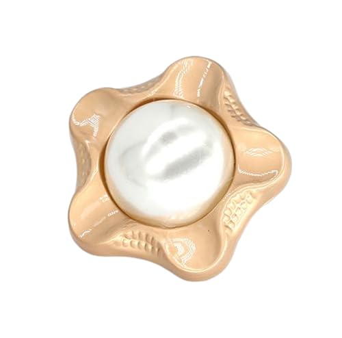 Perlen-Metallknöpfe zum Basteln und Nähen, 15 mm - 25 mm, 6 Stück, 6 Stück von Nuheekg