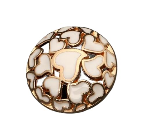 Perlen-Metallknöpfe zum Basteln und Nähen, 15 mm - 25 mm, 6 Stück, 6 Stück von Nuheekg