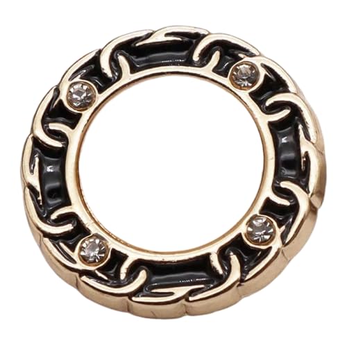 Perlmuttknöpfe aus Metall, 18 mm, 20 mm, 23 mm, 25 mm, goldfarben, 4 Stück von Nuheekg