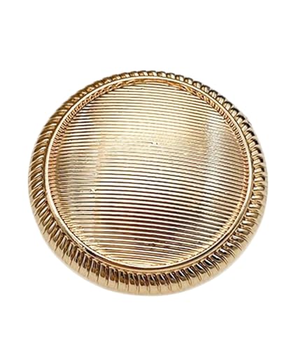 Runde Metallknöpfe in Rotgold, 15 mm/18 mm/20 mm/23 mm (Gold, 23 mm, 6 Stück) von Nuheekg