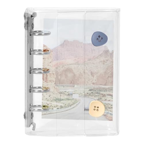 Transparentes Aufkleberbuch, Transparenz, 24,8x12,5 Cm, Transparente Aufkleber Binder, Ästhetisches Aufkleber -Notizbuch, Flexibles Design, Für Scrapbooking Planer Decoration Travel von Nuhjytgf