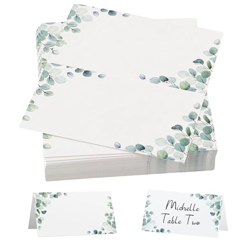 Nuibbe 40 Stück Tischkarten Hochzeit, Tischkarten Eukalyptus Grün,Namensschilder Hochzeit,Elegantes Design Sitzplatzkarten Tischdekoration Namenskarten Tischkarten Eukalyptus Hochzeitseinladungskarten Nuibbe 40 Stück Tischkarten Hochzeit, Tischkarten Eukalyptus Grün,Namensschilder Hochzeit,Elegantes Design Sitzplatzkarten Tischdekoration Namenskarten Tischkarten Eukalyptus Hochzeitseinladungskarten von Nuibbe