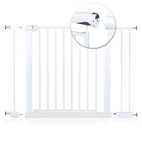 Nukido Treppenschutzgitter Ohne Bohren Mit Magnetverschluss Türschutzgitter 90° Stop Türgitter Baby Kinder Kindergitter Schutzgitter Breite Verstellbar 77-108,5 cm Weiß 77 x 108,5 x 79 cm Nukido Treppenschutzgitter Ohne Bohren Mit Magnetverschluss Türschutzgitter 90° Stop Türgitter Baby Kinder Kindergitter Schutzgitter Breite Verstellbar 77-108,5 cm Weiß 77 x 108,5 x 79 cm von Nukido