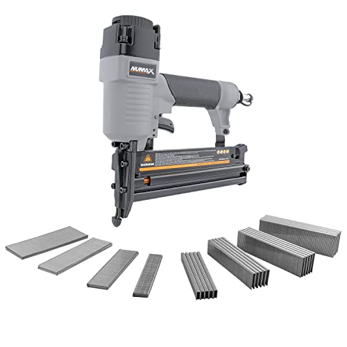 NuMax S2118GWN Pneumatischer 2-in-1 18-Gauge-Nagler und Heftgerät, mit Befestigungselementen, 4000 Stück von Numax