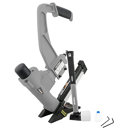 NuMax SFL618 Pneumatischer 3-in-1 Bodenbelager-Nagler mit Bodenhammer und austauschbaren Bodenplatten, 5,1 cm, 15,5 Gauge und 16 Gauge, 5,1 cm NuMax SFL618 Pneumatischer 3-in-1 Bodenbelager-Nagler mit Bodenhammer und austauschbaren Bodenplatten, 5,1 cm, 15,5 Gauge und 16 Gauge, 5,1 cm von Numax