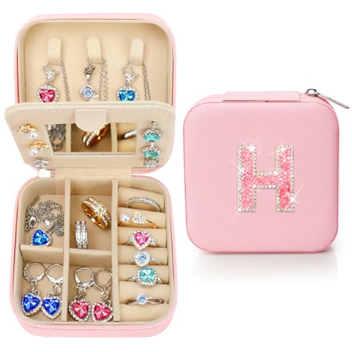 Nuozme Glitzerndes Schmuckkästchen, personalisiertes Geschenk für Teenager, Mädchen, Kinder, Frauen, Bräute, Brautjungfern, Glitzer-Strass, Reise-Schmuckschatulle, Ostern, Geburtstag, Weihnachten Nuozme Glitzerndes Schmuckkästchen, personalisiertes Geschenk für Teenager, Mädchen, Kinder, Frauen, Bräute, Brautjungfern, Glitzer-Strass, Reise-Schmuckschatulle, Ostern, Geburtstag, Weihnachten von Nuozme