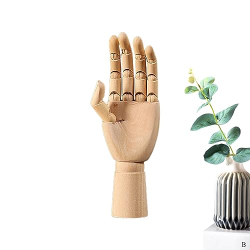 Nupaque Handpuppe aus Holz – Holzverbindungen Künstler Handmodell | Holz Flexible Gelenke Künstlerpuppe Holzmodell zum Skizzieren & Malen von Nupaque