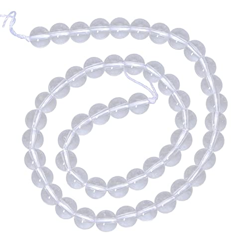 Nupuyai 8mm Bergkristall Perlen mit Loch, runde Edelstein Perlen Strang, lose Kristall DIY Schmuck Perlen zum Auffädeln für Armband, Halskette, Heilstein Schmuckherstellung Nupuyai 8mm Bergkristall Perlen mit Loch, runde Edelstein Perlen Strang, lose Kristall DIY Schmuck Perlen zum Auffädeln für Armband, Halskette, Heilstein Schmuckherstellung von Nupuyai