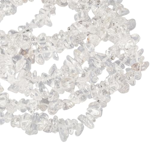 Nupuyai Bergkristall Stein Perlen zum Auffädeln, 5mm lose Edelstein Perlen Chips Strang unregelmäßige Kristall Heilstein Schmuck Perlen für Armbänder Schmuckherstellung Nupuyai Bergkristall Stein Perlen zum Auffädeln, 5mm lose Edelstein Perlen Chips Strang unregelmäßige Kristall Heilstein Schmuck Perlen für Armbänder Schmuckherstellung von Nupuyai