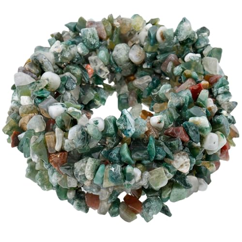 Nupuyai Moos Achat Stein Perlen zum Auffädeln, 5mm lose Edelstein Perlen Chips Strang unregelmäßige Kristall Heilstein Schmuck Perlen für Armbänder Schmuckherstellung Nupuyai Moos Achat Stein Perlen zum Auffädeln, 5mm lose Edelstein Perlen Chips Strang unregelmäßige Kristall Heilstein Schmuck Perlen für Armbänder Schmuckherstellung von Nupuyai