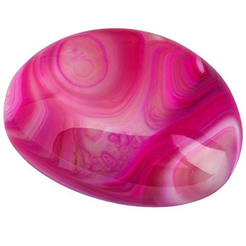 Nupuyai Natürliche unregelmäßige polierte Handschmeichler Reiki Heilung Trommelsteine Taschen-Kristallquarzsteine, gefärbter Fuchsia-Achat Nupuyai Natürliche unregelmäßige polierte Handschmeichler Reiki Heilung Trommelsteine Taschen-Kristallquarzsteine, gefärbter Fuchsia-Achat von Nupuyai