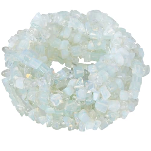 Nupuyai Opalite Stein Perlen zum Auffädeln, 5mm lose Kristall Perlen Chips Strang unregelmäßig Heilstein Schmuck Perlen für Armbänder Schmuckherstellung Nupuyai Opalite Stein Perlen zum Auffädeln, 5mm lose Kristall Perlen Chips Strang unregelmäßig Heilstein Schmuck Perlen für Armbänder Schmuckherstellung von Nupuyai