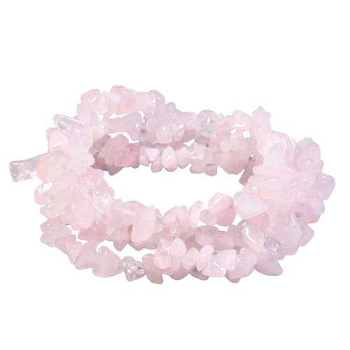 Nupuyai Rosenquarz Stein Perlen zum Auffädeln, 5mm lose Edelstein Perlen Chips Strang unregelmäßig Kristall Heilstein Schmuck Perlen für Armbänder Schmuckherstellung Nupuyai Rosenquarz Stein Perlen zum Auffädeln, 5mm lose Edelstein Perlen Chips Strang unregelmäßig Kristall Heilstein Schmuck Perlen für Armbänder Schmuckherstellung von Nupuyai
