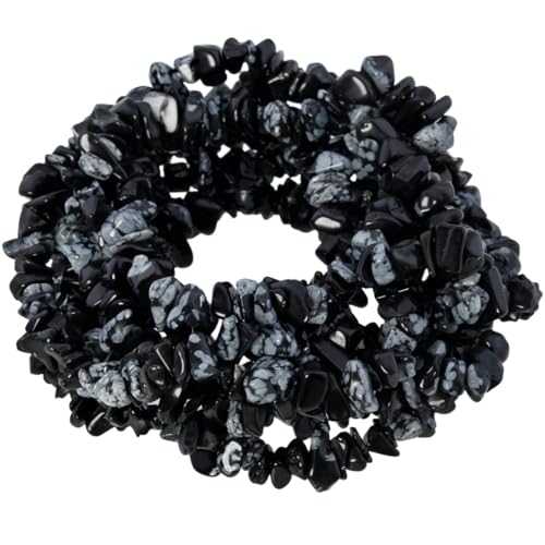 Nupuyai Schneeflocke Obsidian Stein Perlen zum Auffädeln, 5mm lose Edelstein Perlen Chips Strang unregelmäßig Kristall Heilstein Schmuck Perlen für Armbänder Schmuckherstellung Nupuyai Schneeflocke Obsidian Stein Perlen zum Auffädeln, 5mm lose Edelstein Perlen Chips Strang unregelmäßig Kristall Heilstein Schmuck Perlen für Armbänder Schmuckherstellung von Nupuyai