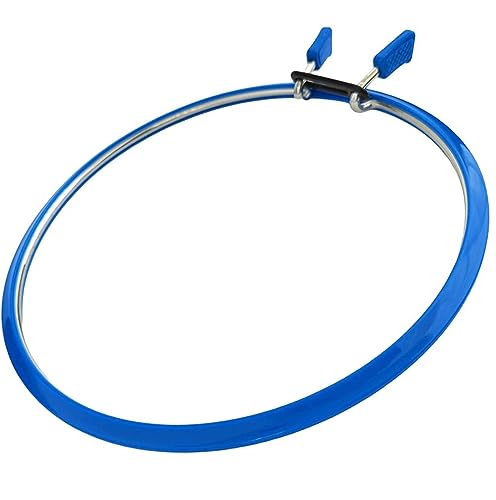 Premium-Qualität, Metallfederspannung, Stickrahmen, Kreuzstichrahmen, Stopfrahmen, Stickspannschuppen (blau, mittel) von Nurge