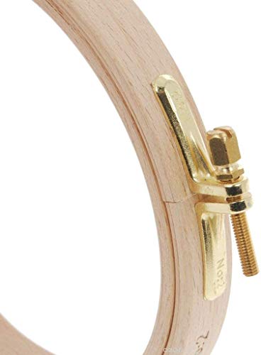 Nurge Stickrahmen aus natürlichem Buchenholz, rund, 16 mm, 19 cm Nurge Stickrahmen aus natürlichem Buchenholz, rund, 16 mm, 19 cm von Nurge