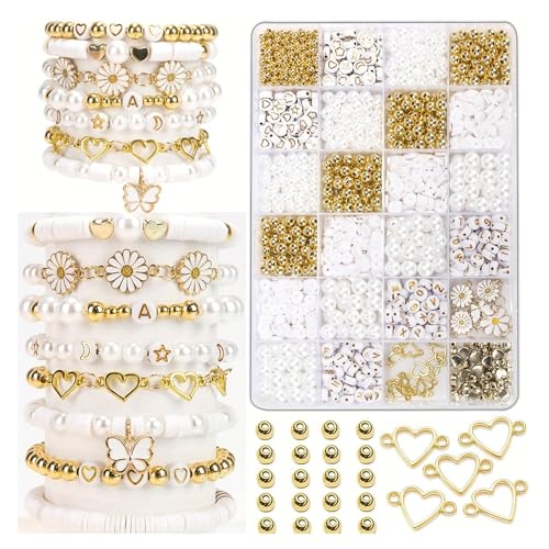 Nurila 24 Farben Perlen Für Armbänder, 1400 Stück 4-7 MM Acryl Set Mit Spule,Perlen Zum Auffädeln Armbänder Für DIY Beads for Jewellery Making Schaffunghalsketten,Freundschaftsarmband Selber Nurila 24 Farben Perlen Für Armbänder, 1400 Stück 4-7 MM Acryl Set Mit Spule,Perlen Zum Auffädeln Armbänder Für DIY Beads for Jewellery Making Schaffunghalsketten,Freundschaftsarmband Selber von Nurila