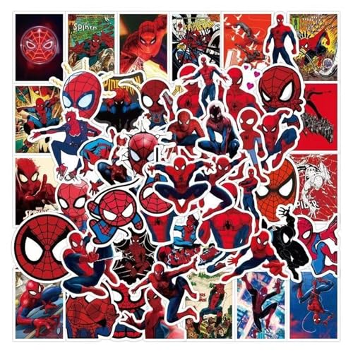 Nurila 50 Stück Spidey Sticker Set,Spidey Aufkleber Wasserfeste Für Mädchen Jungen Koffer Skateboard Laptop Kühlschrank Fahrräder DIY Graffiti Spielzeug Kindergeburtstag Party Deko 5 * 5cm Nurila 50 Stück Spidey Sticker Set,Spidey Aufkleber Wasserfeste Für Mädchen Jungen Koffer Skateboard Laptop Kühlschrank Fahrräder DIY Graffiti Spielzeug Kindergeburtstag Party Deko 5 * 5cm von Nurila