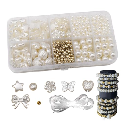 Nurila 760 Stk Perlen für Armbänder,Armbänder Selber Machen Perlen Set,8 Formen Beads for Jewellery Making,Perlen mit Einfädelung Perlen Partys und Feiertage Bastelsets für Erwachsene und Kinder Nurila 760 Stk Perlen für Armbänder,Armbänder Selber Machen Perlen Set,8 Formen Beads for Jewellery Making,Perlen mit Einfädelung Perlen Partys und Feiertage Bastelsets für Erwachsene und Kinder von Nurila
