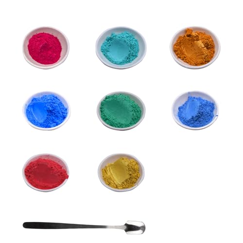 Nurila 8 Epoxidharz Farbe 3g, Farbpigmente für Gießpulver, Mica Powder, Farbpigmente für Gießpulver für Diy Kunstharz Gießharz, Kerze, Schmuckherstellung, Seife, Kosmetischer, Schleim, Badebombe von Nurila