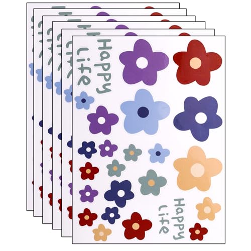 Nurila Fahrrad Aufkleber,6 Stk Blumen Fahrrad Sticker, Fahrradaufkleber Kinder aufkleber Outdoor Rahmen Glitzer Sticker für Helm Skateboards Gepäck Koffer DIY Nurila Fahrrad Aufkleber,6 Stk Blumen Fahrrad Sticker, Fahrradaufkleber Kinder aufkleber Outdoor Rahmen Glitzer Sticker für Helm Skateboards Gepäck Koffer DIY von Nurila