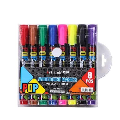 Nurila Kreidestifte für Tafel Abwaschbar, 8 Farben Set Kreidestifte, Kreidemarker Abwischbar Rundspitze, Whiteboard Marker für Glas, Spiegel, Holzbretter, Tafelkreide Bunt für Kinder Chalk Marker von Nurila