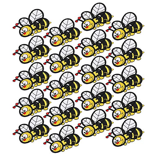 20 Stück Süße Bienen-gestickte Aufnäher, Zum Aufbügeln oder Aufnähen, Stickerei-Applikation, Dekorativer DIY-Bienen-Aufnäher Kleider, Jeans, Hüte, Schuhe, Hemden, Jacken 20 Stück Süße Bienen-gestickte Aufnäher, Zum Aufbügeln oder Aufnähen, Stickerei-Applikation, Dekorativer DIY-Bienen-Aufnäher Kleider, Jeans, Hüte, Schuhe, Hemden, Jacken von Nurnesy