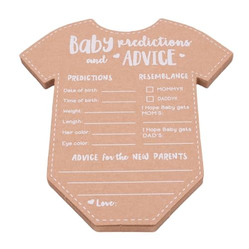 Nurnesy 20 Pack Babyparty -Ratskarten - Premium Dicke Kraftpapierdekorationen für Partys und Hochzeiten von Nurnesy