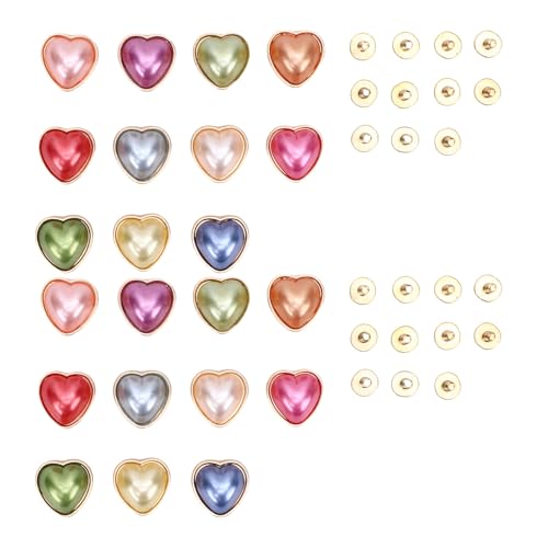Nurnesy 22 Sets 16mm Herzförmige Dekorative Nieten-Mix Farbe Perlen Nieten für Taschen, Schuhe, Jacken, Gürtel & Kleidung Brieftaschen Nurnesy 22 Sets 16mm Herzförmige Dekorative Nieten-Mix Farbe Perlen Nieten für Taschen, Schuhe, Jacken, Gürtel & Kleidung Brieftaschen von Nurnesy