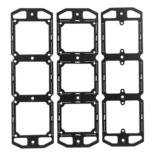 Nurnesy 3 PCs 86 Typ Drahtkasten -Template für Elektriker Eingestellt - Schalten- und Sockel -Bottom -Box -Schlitzform von Nurnesy