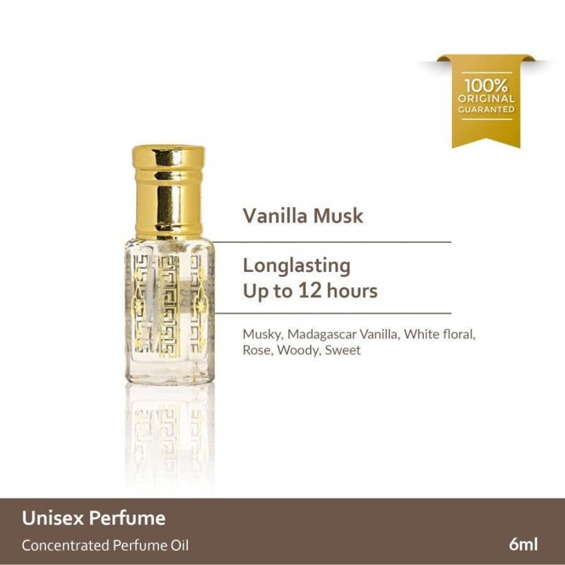 Vanille Moschus Geballtes Unisex Premium Parfümöl Original/Hochwertiges Vanilleöl 100% Reines Öl Ohne Alkohol von NusaAgarwood