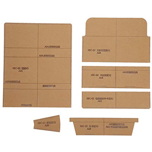 Acrylic Wallet Pattern Stencil Set Hochwertige DIY Acrylic Schablonen Vorlagen Handwerk Werkzeug für Lederarbeiten und Geldbörsen Basteln 6 Stück Acrylic Wallet Pattern Stencil Set Hochwertige DIY Acrylic Schablonen Vorlagen Handwerk Werkzeug für Lederarbeiten und Geldbörsen Basteln 6 Stück von NutriEss