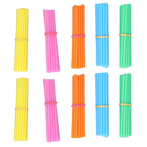 NutriEss 100 Stück Rechenstäbchen aus Kunststoff bunt Lernhilfe für Addition und Subtraktion für Grundschüler Kinder Rechenhilfe Mathematik Spielzeug von NutriEss