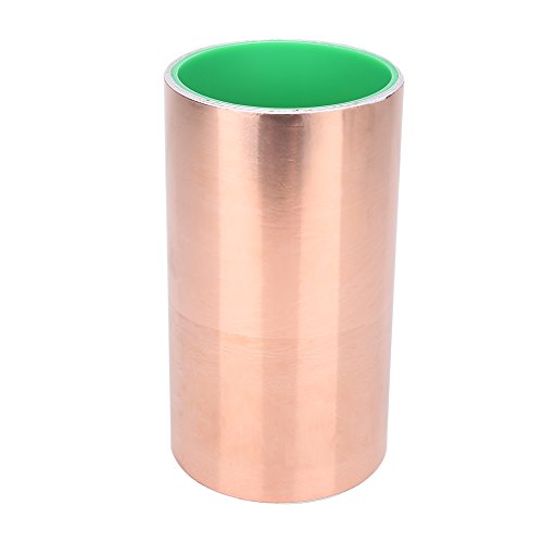 NutriEss Kupferband Kupferklebeband leitfähiges Klebeband stark haftend doppelseitig leitend EMI Abschirmung für Elektronik Haushalt Garten Bratonfarbe verschiedene Größen (15,2 cm*3m) von NutriEss