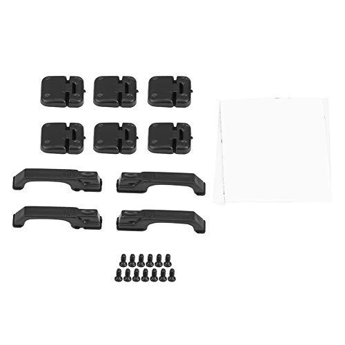 RC Crawler Türgriffe und Türscharniere Set für Traxxas 4 1 10 Modellauto hochwertiges Kunststoff Design leichtes Gewicht 4 Türen Griffe 4 Scharniere schwarz RC Crawler Türgriffe und Türscharniere Set für Traxxas 4 1 10 Modellauto hochwertiges Kunststoff Design leichtes Gewicht 4 Türen Griffe 4 Scharniere schwarz von NutriEss