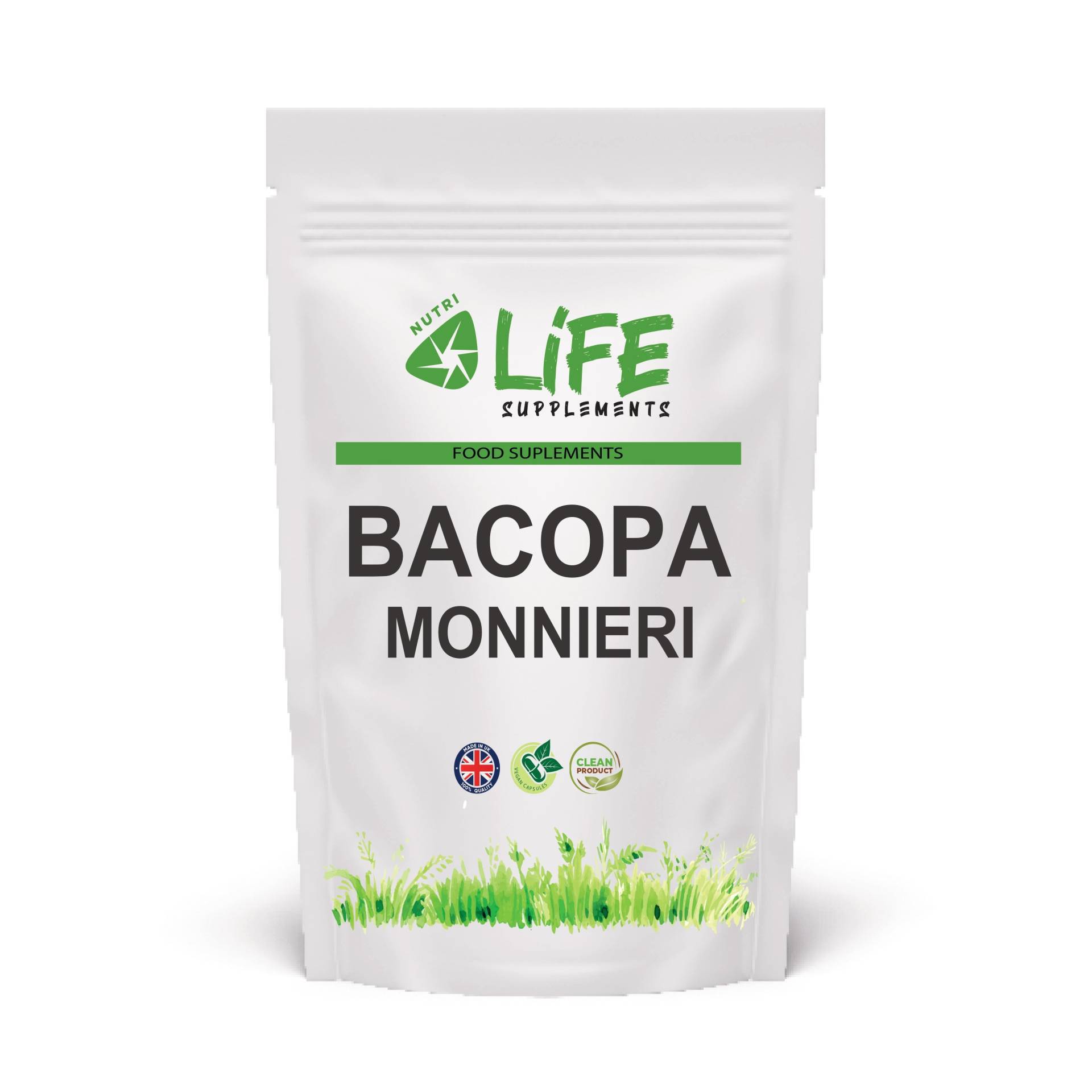 Bacopa Monnieri 600 Mg Kapseln Natürlicher Reinextrakt 201 Ergänzung von NutriLifeSupplements