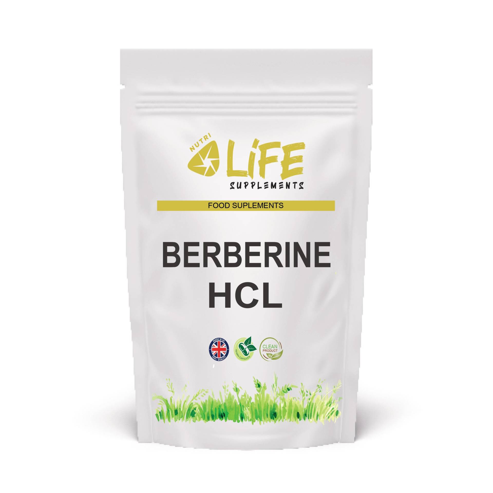 Berberin-Extrakt 450 Mg Natürliche Ergänzung 97% Berberin Hcl Vegane Kapseln von NutriLifeSupplements