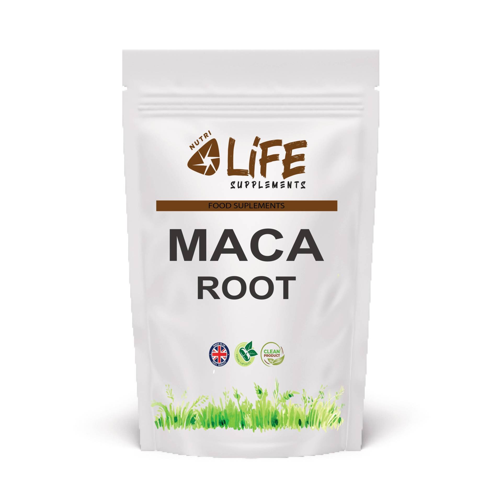 Maca-Wurzel 600 Mg Uk-Ergänzung Bestes Natürliches Pulver Vegan-Kapseln Unterstützen Ein Gesundes Leben Zusätzlich von NutriLifeSupplements