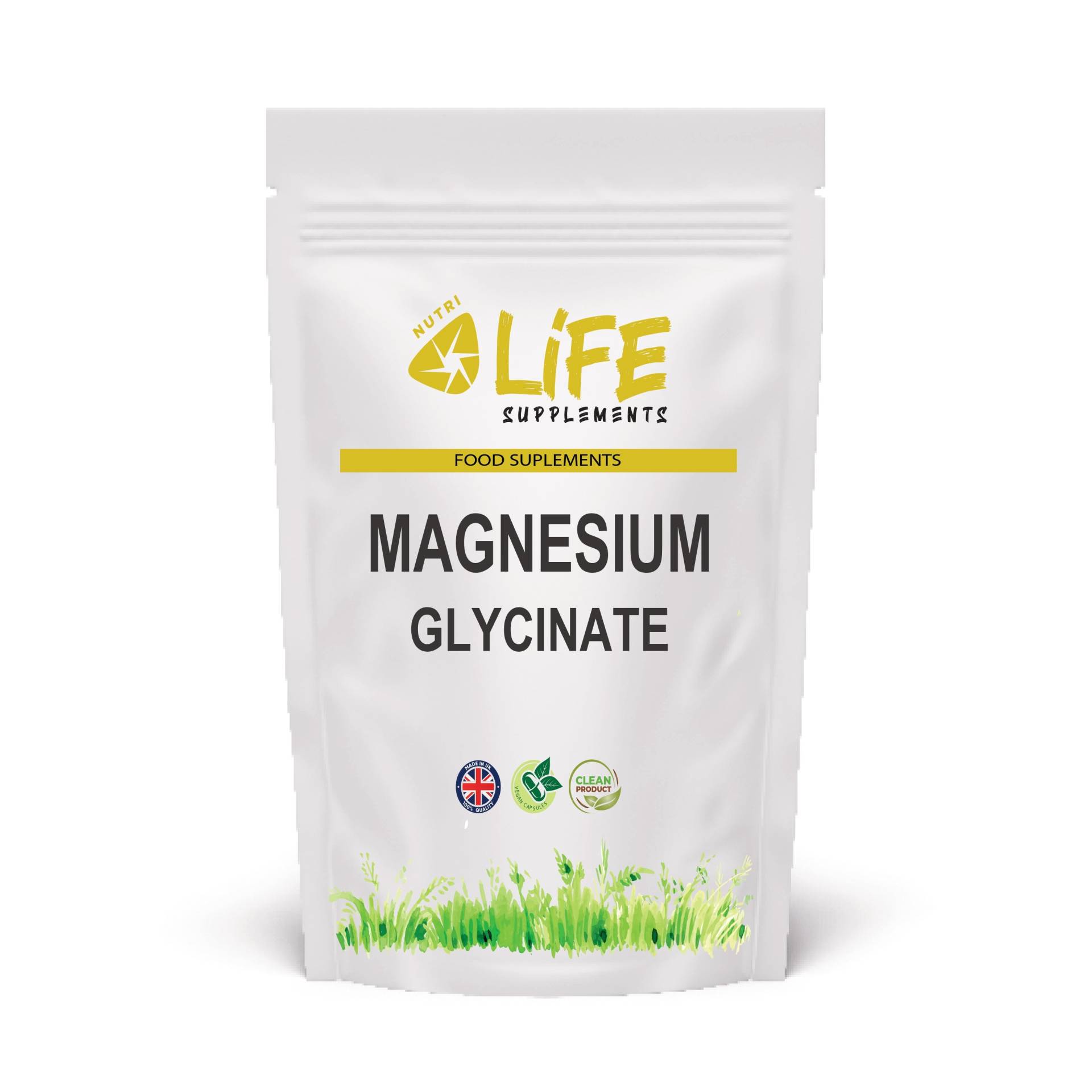 Magnesium Glycinate 650 Mg Sauber Echtes Ergänzung Vegan Kapseln Starke Wirksame Formel von NutriLifeSupplements