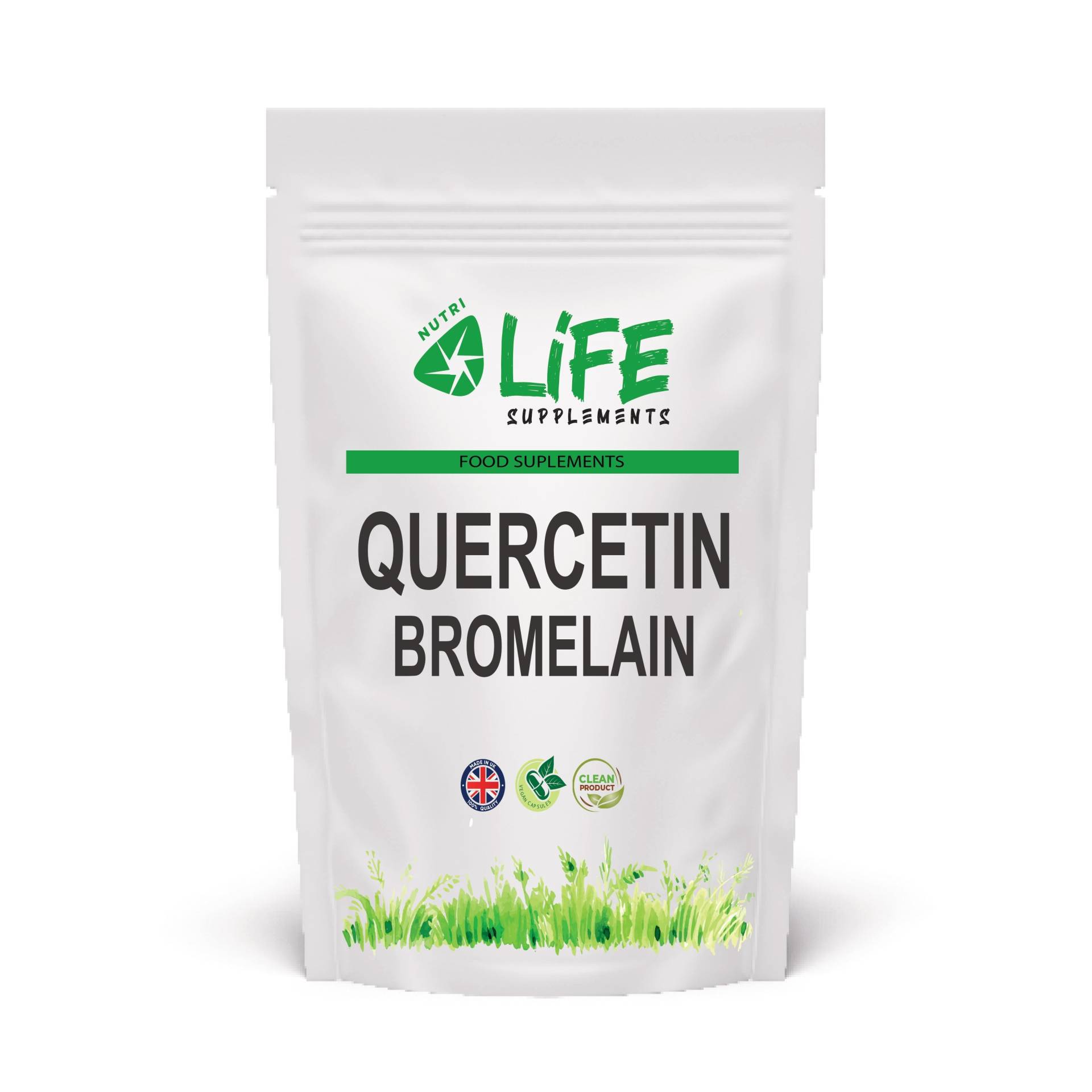 Quercetin Bromelain 500Mg Uk Natürliche Starke Wirksame Formel Vegan Kapseln Ergänzung von NutriLifeSupplements